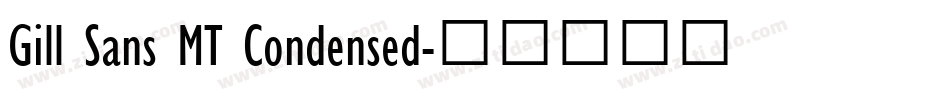 Gill Sans MT Condensed字体转换